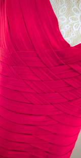 Frank Lyman Red Ruched Occasion Dress UK 14 6