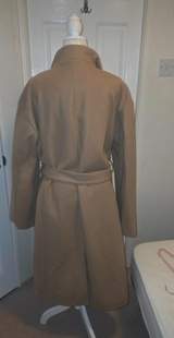 Dunnes Camel Funnel Wrap Belted Coat Size L BNWT 4