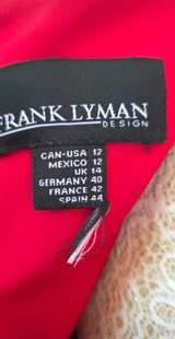 Frank Lyman Red Ruched Occasion Dress UK 14 7