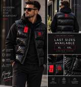 Men’s Padded Gilet – Black – XL & XXL 1