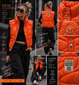 🧡 Orange UNISEX Puffer Vest 1