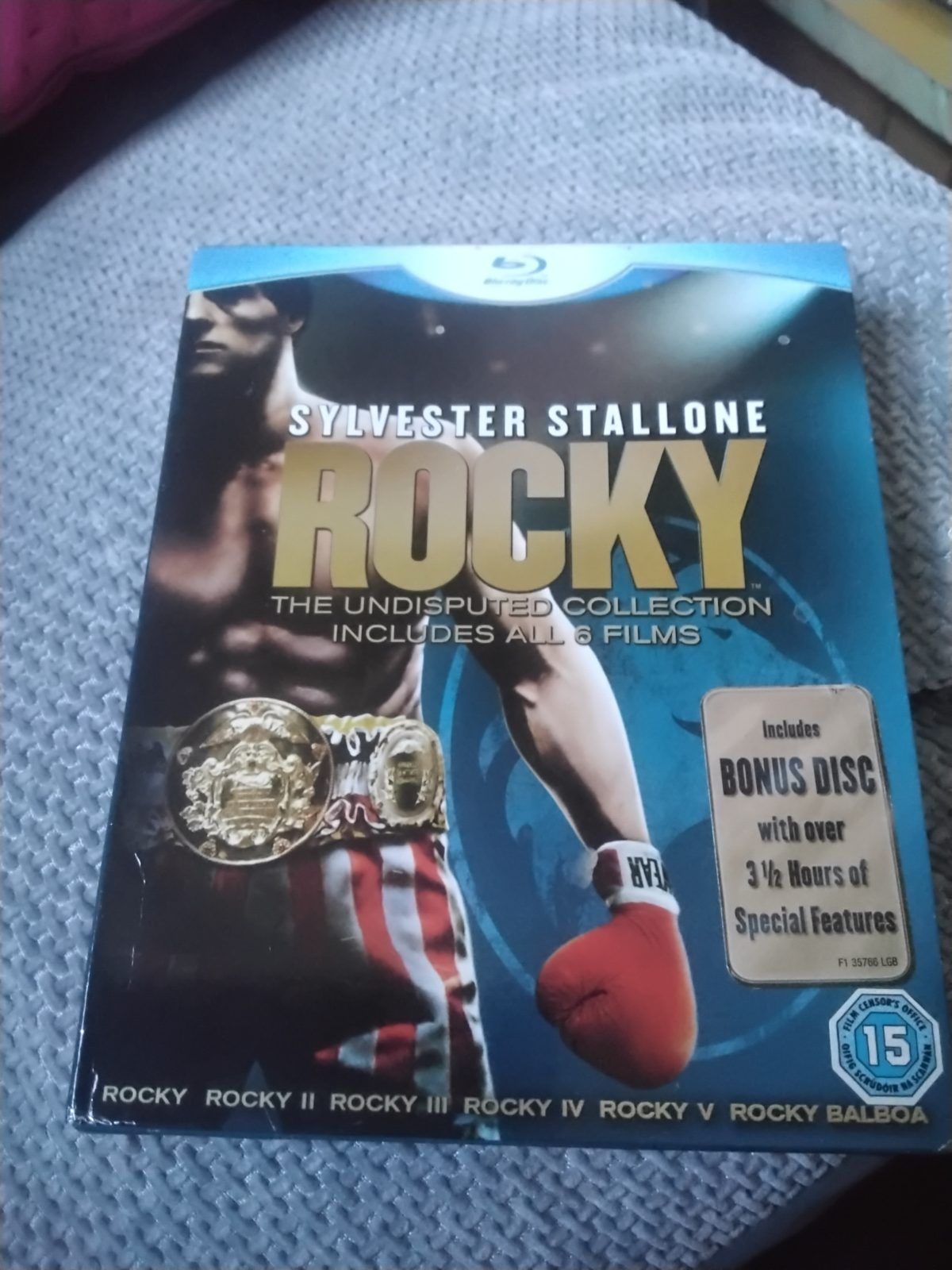 Rocky.  Blue ray boxset. 7 discs